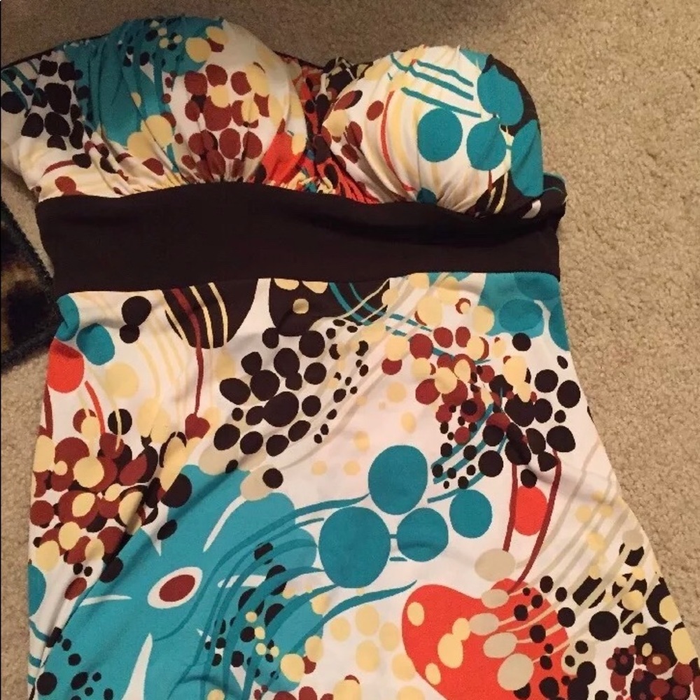 My Michelle Caribbean Dream Tube Top Size L NWT